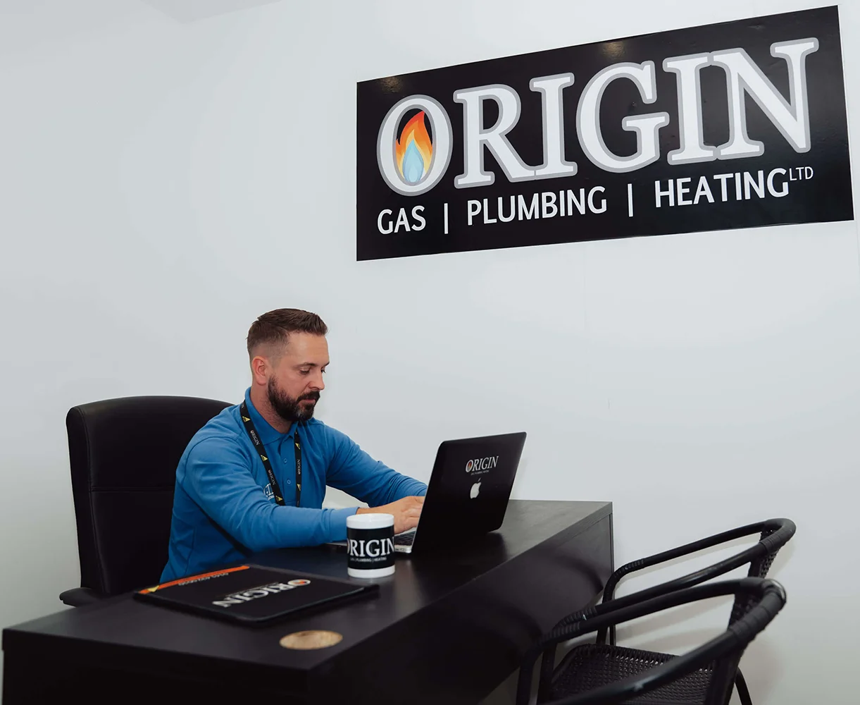 Image of a professional conducting gas safety checks for landlords by Origin Gas, Plumbing and Heating Ltd in Glasgow.